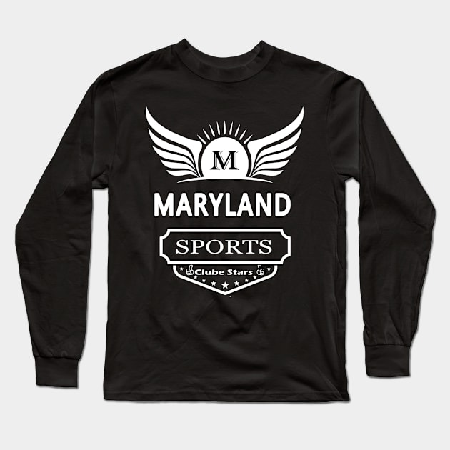 Maryland Sports Long Sleeve T-Shirt by Alvd Design